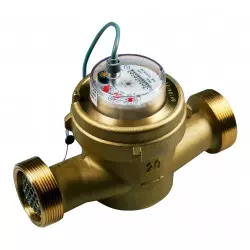 Compteur d'eau 4 impulsions/litre à cadre sec 1” 1/4 maximum 90ºC