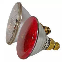 Ampoule 333 175W blanche-rouge PAR38