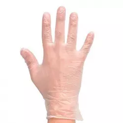Non-powdered vinyl gloves