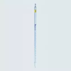 1-ml graduated glass pipette class AS graduation markings in blue type 3