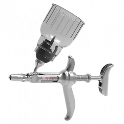 NJ Phillips 5 ml metal hypodermic injector