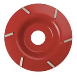 Disco in acciaio rosso con 6 denti in tungsteno di Vidia Ø125 mm