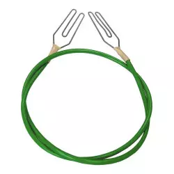 Connection 2 wires or 2 tapes with clip for electric fencing