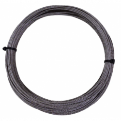 Rouleau de 25 m de câble en acier inoxydable de 2 mm