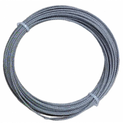 25-m roll of 3-mm stainless steel cable