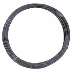 Rouleau de 25 m de câble en acier inoxydable de 4 mm