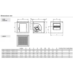 Unità di ventilazione isolate acusticamente CJBD Sodeca