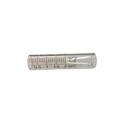 Glass cylinder for 2ml vaccinating syringe