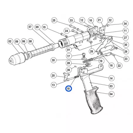 Pieza recambio nº18 para aturdidor Cash Special